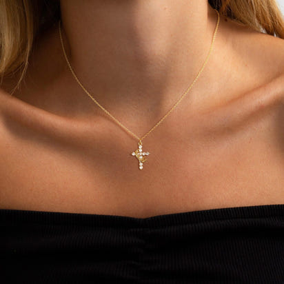 Cross and Crown Neckless
