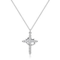 Cross and Crown Neckless