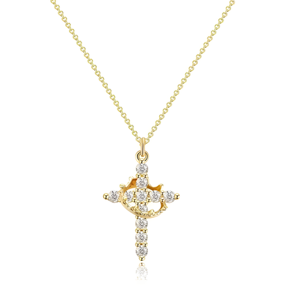 Cross and Crown Neckless