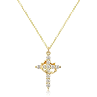 Cross and Crown Neckless